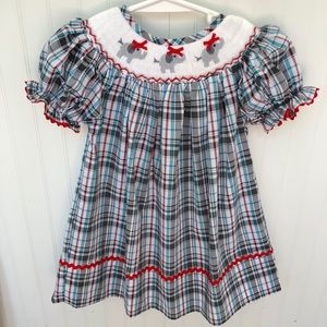 Girl’s Hand Smocked Elephant Dress